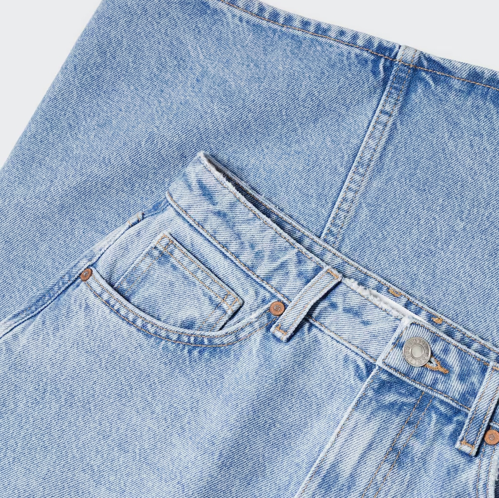 MANGO Light Blue Denim Maxi Skirt NWT! - Picture 7 of 8